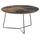 MCA Furniture MIRANDELA Braun Schwarz Mangoholz 85 x 85 x 45 cm