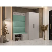 Mirjan24 Garderoben-Set Medi I 84 x 42 cm Grau