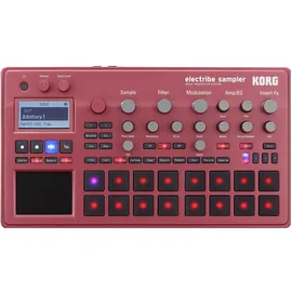 Korg Electribe Sampler Synthesizer, Rot, Grau