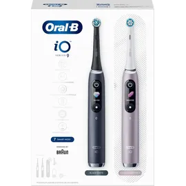 Oral B iO Series 9 black onyx + 2. Handstück rose quartz + Aufsteckbürste + Reisetui