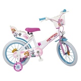 Toimsa Bikes 16 Zoll Kinder Mädchen Fahrrad Mädchenfahrrad Rad Bike Paw Patrol Weiß - Weiß