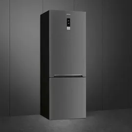 Smeg FC48KDND Kühl-Gefrierkombination (481 l, 1750 mm hoch, Silber)