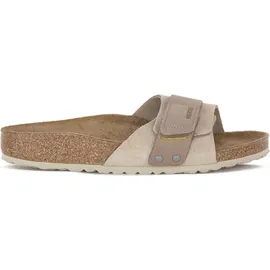 Birkenstock Oita Suede Leather Schmale Weite Sandalen beige/braun