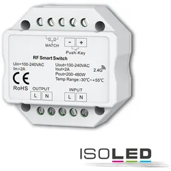 ISOLED Funk-Schalter SYS-PRO RF Smart Switch + Zigbee 3.0 Push, Ausgang 230V AC / 1-10V Steuerung, max. 360 VA ISO-115968