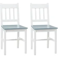 Homcom 2er Set Küchenstuhl Rückenlehne,