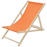 ECD Germany Sonnenliege 100 x 83 x 100 cm Orange