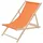 ECD Germany Sonnenliege 100 x 83 x 100 cm Orange