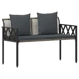 vidaXL Gartenbank 116 x 56 x 75 cm Grau