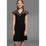 Kidsworld Jerseykleid in schwarz | Gr.: 128/134