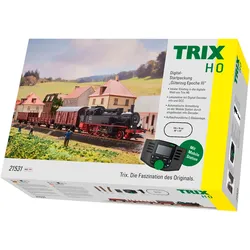 Modelleisenbahn-Set TRIX "Trix Digital-Startpackung Güterzug Epoche III - T21531" Modelleisenbahnen braun (schwarz/braun) Kinder Made in Europe