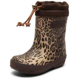 Bisgaard Unisex Kinder Thermo Gummistiefel, Leopard, 35 EU