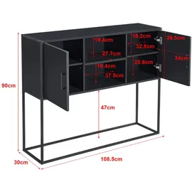 [en.casa] Sideboard, Motala (108.5 x 30 cm