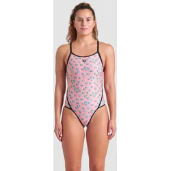 Badeanzug Damen arena Dices - Pink Multi-black - 40