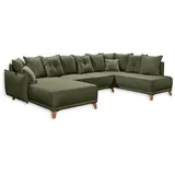 Stella Trading PAMPLONA Wohnlandschaft 338x212 cm Grün - Grün