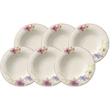 Villeroy & Boch Mariefleur Basic Suppenteller 6er Set Geschirr 6 ct