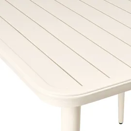 Beliani NATURNO Gartentisch 80 x 80 x 77 cm Hellbeige