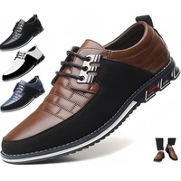 Herren Oxford Derby Orthopädische Lederschuhe, Business-Luxus-Herren-Kleiderschuhe, Büro-Loafer-Wohnungen Im Stil, Einfache Slip-On-Walk-Wohnungen, Schwarze Und Weiße Herren-Kleiderschuhe For Männer ( - 49 EU