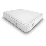 Duérmete Online Premium Leyre Taschenfederkernmatratze + Viskose, Festigkeit und Anpassungsfähigkeit, Höhe 30 cm, Thermo-Stoff, viskoelastisch, Weiß, 90 x 200 cm