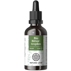 Nature Love® Bio Bittertropfen ohne Alkohol Tropfen 50 ml