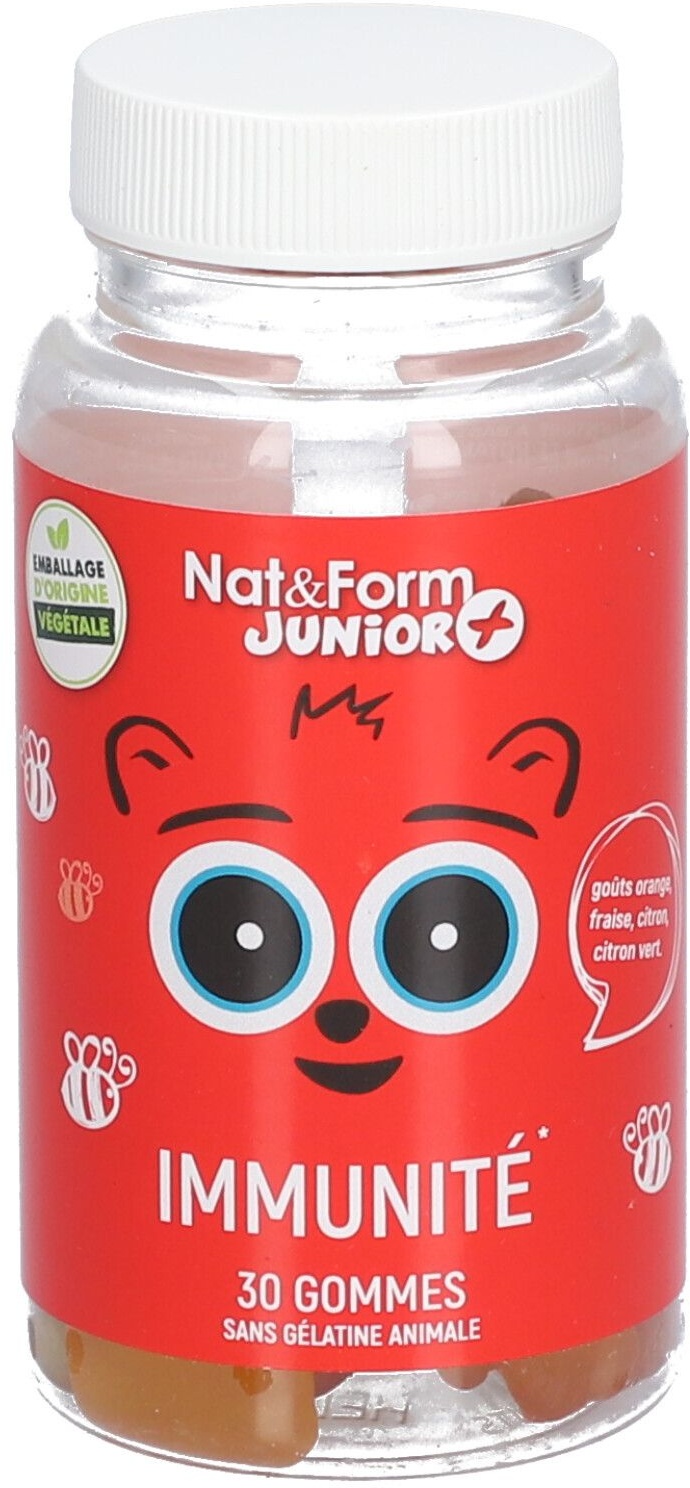 Nat & Form Junior + Immunité Oursons 30 pc(s) Gummies
