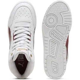 Puma Shuffle Downtown Mid Kinder Weiß/Rot/Gold 38