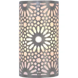 Marrakesch Orient & Mediterran Interior 2er Set Wandlampen Yazid Silber H 29 cm - Orient trifft Moderne