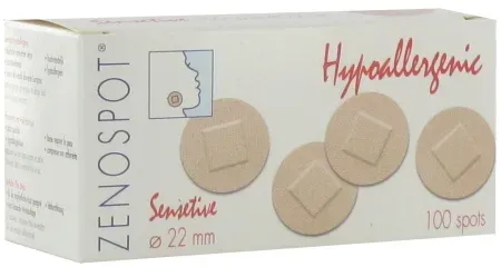 Zenospot Sensitive Pflaster 22mm Hypoallergen 100 Stück
