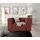s-style möbel Sessel Gustav Cord 70 x 70 x 70 cm Rot mit Wellenfederung