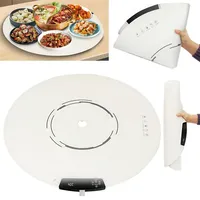 Speisewärmer,Faltbare Silikon-Wärmetablett für Speisen,40-120°C, 9-stufige Temperaturregelung, 2-12 Std. Timer, kindersicher, 65cm Durchmesser,...