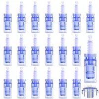 20 Pcs Microneedling Nadeln 12 Pin Dermapen Microneedling Ersatz Derma Pen Dermapen Microneedling Gerät Micro Needle Gerät Kartuschen Ersatzteile Ersatznadeln Needling Nadeln Mikronadel Nadelpatronen