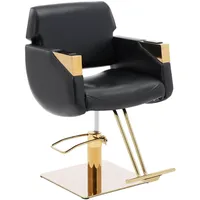 Physa, Salonbedarf, Friseurstuhl Fussstütze höhenverstellbar Barber-Stuhl 200 kg Penryn Black & Gold