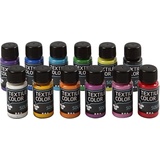 Creativ Company Opaque textile paint - Set of 12 colors 50ml