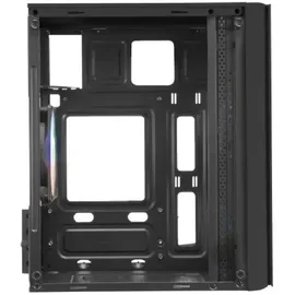 Mars Gaming MC300 Schwarz, MicroATX PC Gehäuse, Gehärtetes Glas, Mesh Front, 3xFRGB Lüfter