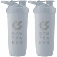 gymshaker Shaker Edelstahl 900 mL grau 2er Pack