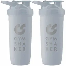 gymshaker Shaker Edelstahl 900 mL grau 2er Pack