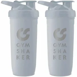 gymshaker Shaker Edelstahl 900 mL grau 2er Pack