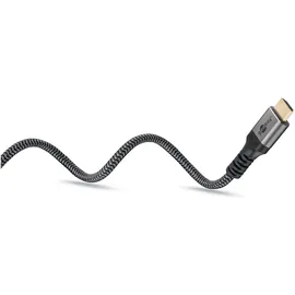 goobay HDMI-Kabel 2.0 0,5 m Grau/Schwarz/Silber