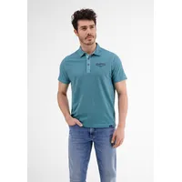 LERROS Poloshirt »LERROS Poloshirt in Finelineroptik« Lerros SKY BLUE