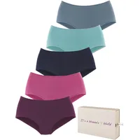 LASCANA Taillenslip, (5er-Pack), aus Baumwolle, mit schöner Aufbewahrungsbox LASCANA