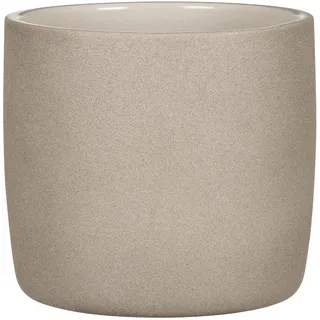 Scheurich Solido, Blumentopf aus Keramik, Farbe: Taupe Stone, 17,6 cm Durchmesser, 16 cm hoch, 3,1 l Vol.