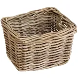 Kleiner Korb aus echtem Kabu-Rattanholz, 27 x 21 cm, h 24 cm