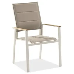 Stapelsessel Lissabon - Aluminium ivory