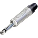 Neutrik NP2X Klinken-Steckverbinder 6.35mm Stecker, gerade Polzahl: 2 Mono Silber 1St.
