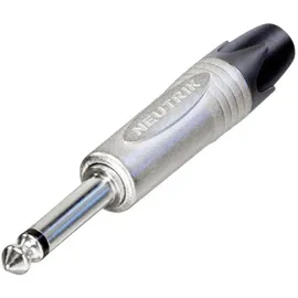 Neutrik NP2X Klinken-Steckverbinder 6.35mm Stecker, gerade Polzahl: 2 Mono Silber 1St.