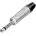 Klinken-Steckverbinder 6 35mm Stecker gerade Polzahl 2 Mono Silber 1St