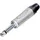 Neutrik NP2X Klinken-Steckverbinder 6.35mm Stecker, gerade Polzahl: 2 Mono Silber 1St.