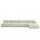 altdecor Ecksofa modulares Sofa Razon-L3 - 380x160x70 cm Beige Bouclé