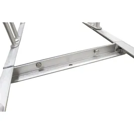 Trutzholm Fahrradständer für 6 Fahrräder höhenversetzt 210 x 45 cm Stahl feuerverzinkt grau