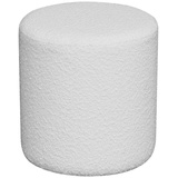 VCM Pouf Ejby Stoff Weiß