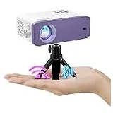 Mini Beamer, VOPLLS Mini 21000L WiFi Bluetooth Beamer Full HD 1080P Unterstützt, Tragbar Video Projektor mit 50% Zoom, Heimkino Projektor für Handy, Tablet/Laptop/PC/TV-Box, USB, HDMI, AV(Stativ inklu